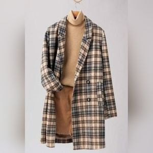 Akair Flannel plaid light weight winter coat